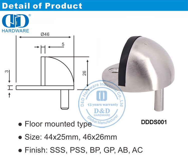 Hemisphere Door Stopper Дверной стопор полусферы