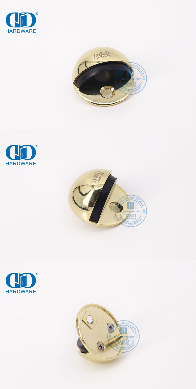 Polished Brass Door Stop Дверной стопор из полированной латуни