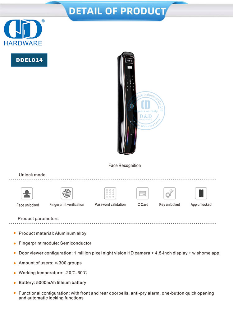 3D facial recognition lock Блокировка 3D-распознавания лица
