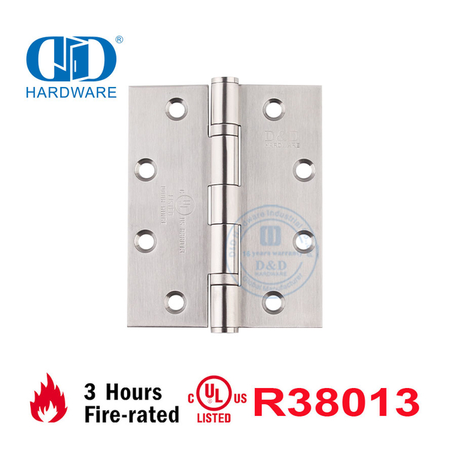 Врезная дверная петля с квадратным углом и пожарной безопасностью UL -DDSS005-FR-5x4x3,4 мм