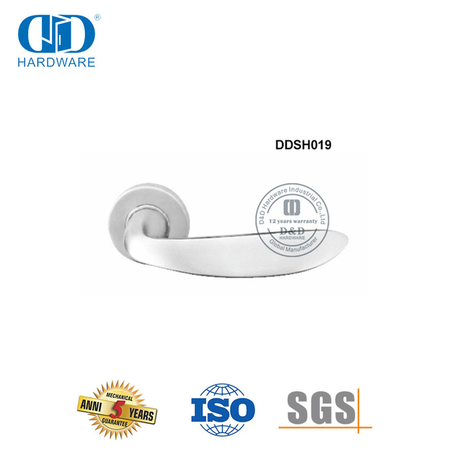 Аксессуары для двойных дверей, современный дизайн, современная безопасная прочная дверная ручка-DDSH019-SSS