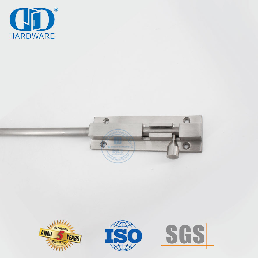 Болт с большой защелкой из нержавеющей стали и длинным стволом для безопасности-DDDB036-SSS