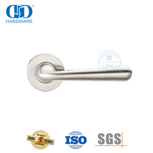 Прочная универсальная фурнитура Euro Lock, дверная ручка с твердым рычагом-DDSH052-SSS