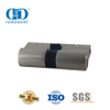 Двойной цилиндр из твердой латуни с высоким уровнем безопасности и углублением для ключа-DDLC021-70mm-SN