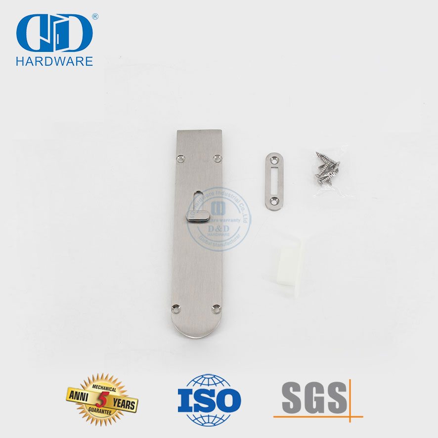 Аксессуары для внутренней дверной фурнитуры Безопасный твердый латунный болт для раздвижной двери-DDDB028-SNP