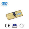 EN 1303 Полированный латунный цилиндр замка с двойным ключом для деревянной двери-DDLC003-60mm-PB