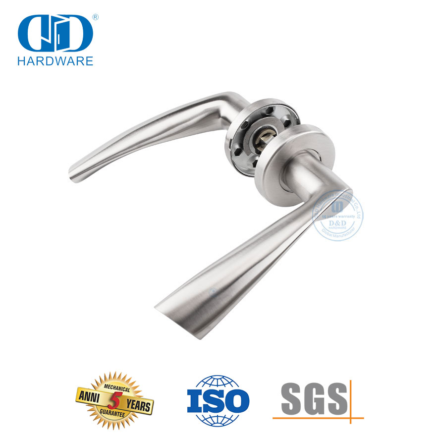 Дверная ручка с цельным рычагом SUS 304 обтекаемого типа для металлических дверей-DDSH002-SSS
