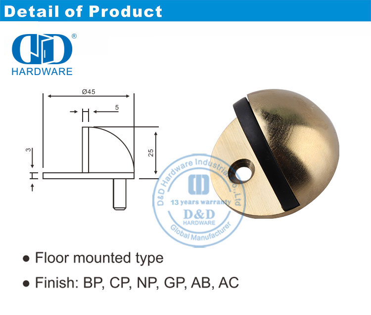 Прочный дверной стопор