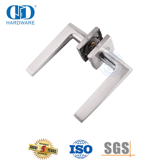Нержавеющая сталь 304, квадратная розетка, серебряная коммерческая ручка для входной двери-DDSH037-SSS