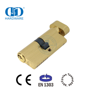 Деревянная дверная фурнитура с цилиндром для ключей с сертификацией EN 1303-DDLC004-70mm-SB