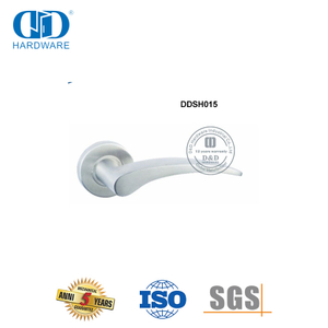 Рычаг главной входной двери в современном стиле из нержавеющей стали с твердой ручкой-DDSH015-SSS