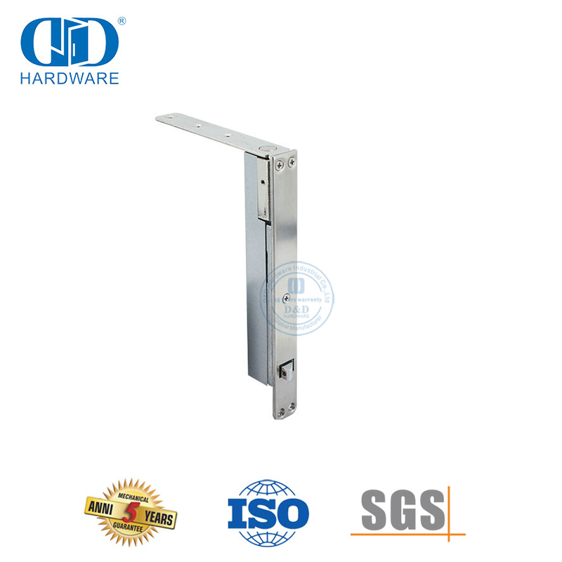 Фурнитура для защитной двери, скрытый засов из нержавеющей стали, автоматический болт-DDDB031-SSS