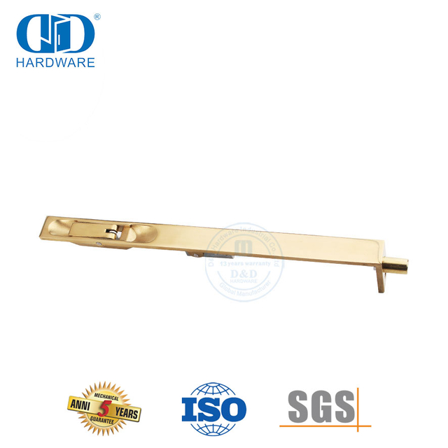 Твердый латунный болт L-образной формы для деревянной двери-DDDB004-SB