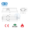 Пружинный регулируемый дверной доводчик с противопожарным сертификатом CE EN1154 Дверной доводчик из алюминиевого сплава-DDDC014