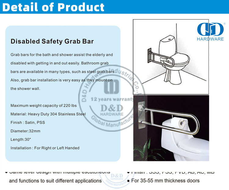 Поручень безопасности для инвалидов