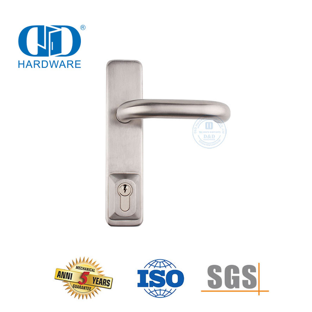 Накладка рычага дверного замка с ручкой заподлицо из нержавеющей стали-DDPD015-SSS