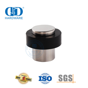 Полированная нержавеющая сталь, высококачественный магнитный резиновый напольный дверной стопор-DDDS007-PSS