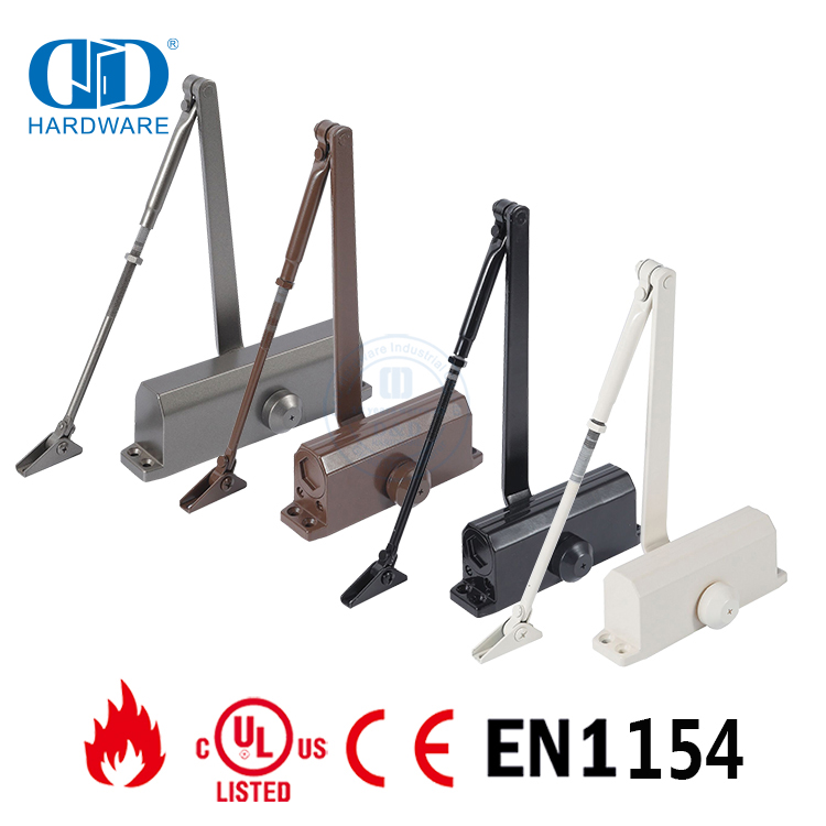 Китайское производство UL противопожарный алюминиевый параллельный рычаг гидравлический верхний автоматический металлический стальной дверной доводчик-DDDC059