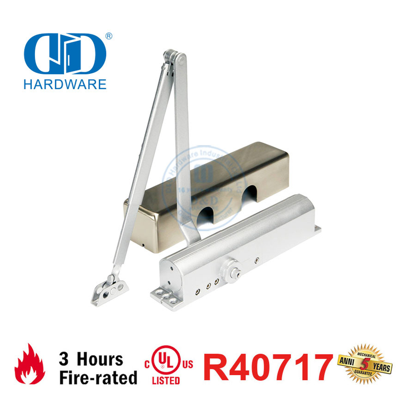 ANSI Heavy Duty 150 кг 1400 мм Сертификат UL Сертификация Регулируемый доводчик противопожарной двери-DDDC043