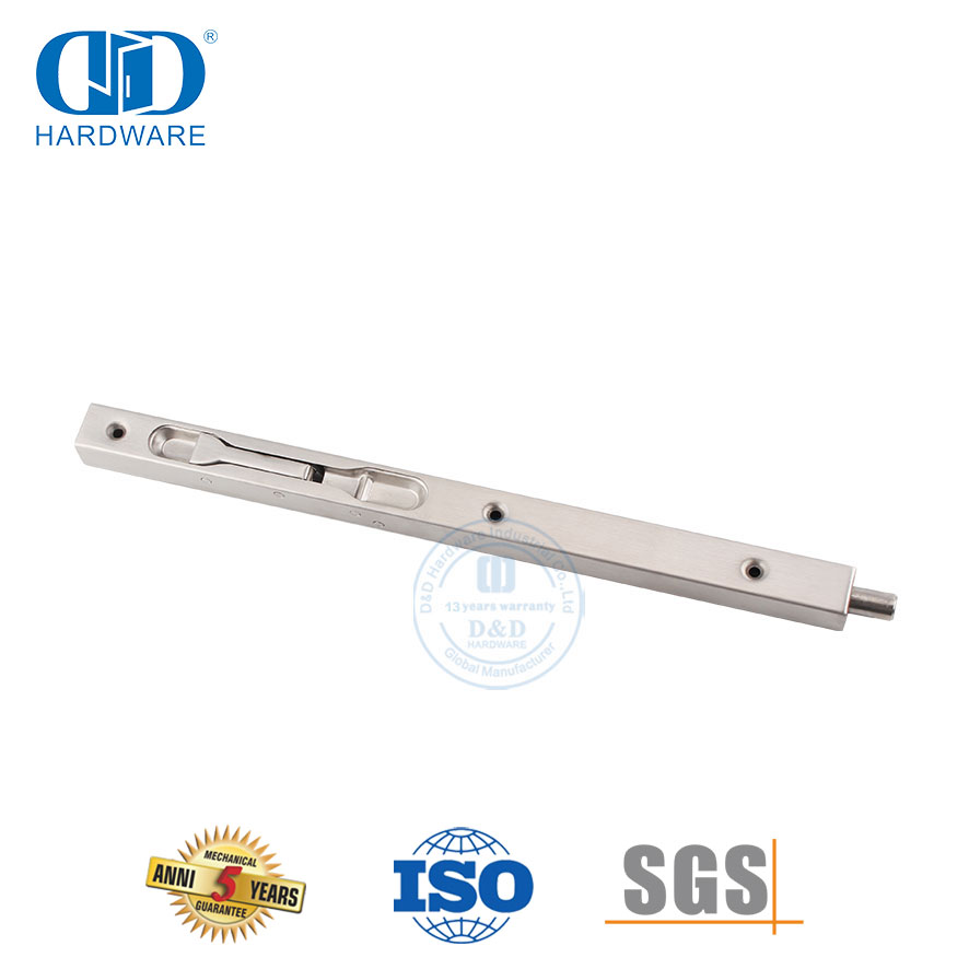 Болт-защелка с рычагом из нержавеющей стали для деревянной двери-DDDB008-SSS