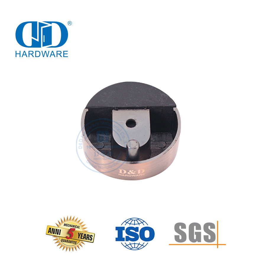 Антикварная медная дверная фурнитура из цинкового сплава Напольный ограничитель для круглых дверей-DDDS006-AC