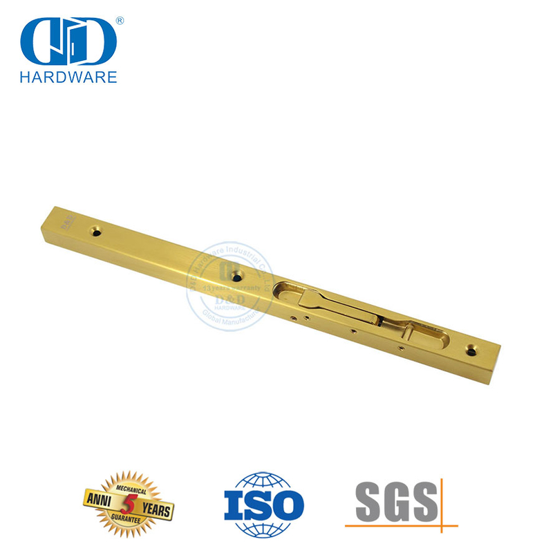 Декоративная фурнитура из атласной латуни Защитный болт для деревянной двери-DDDB008-SB