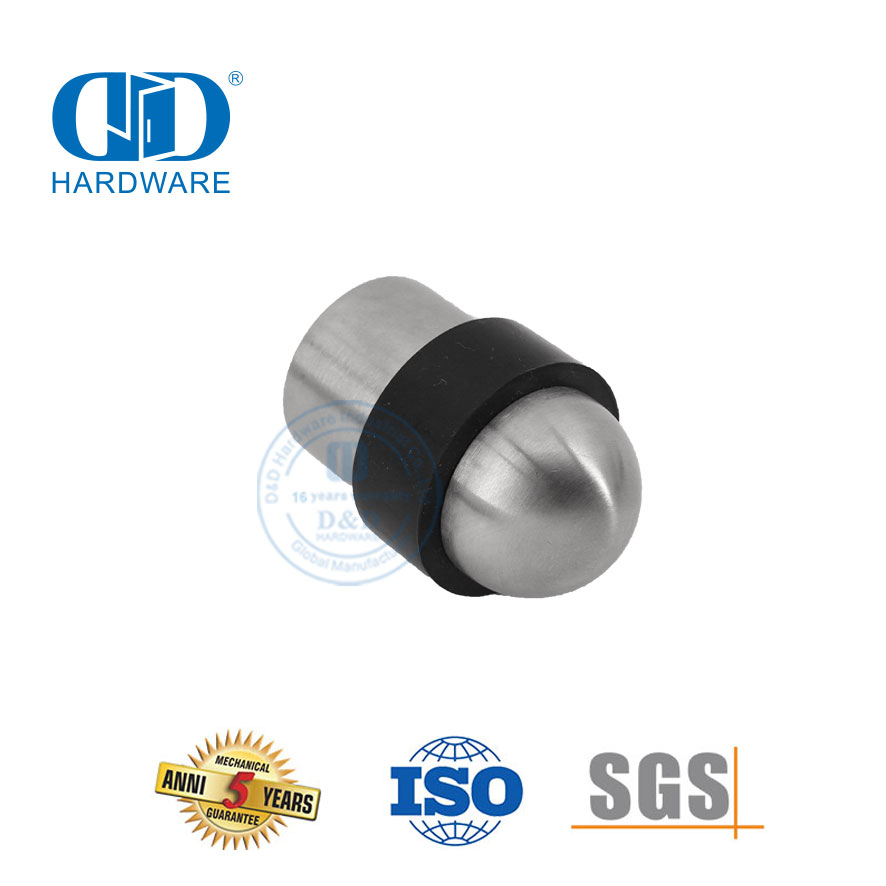 Оборудование для коммерческих зданий с атласной отделкой, напольный дверной стопор для отеля-DDDS008