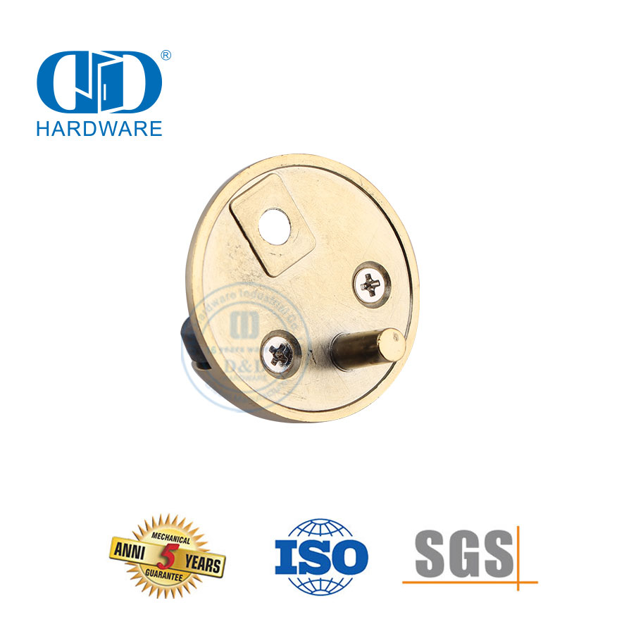 Дверная фурнитура из сатинированной латуни, прочный напольный дверной стопор из цинкового сплава-DDDS004-SB