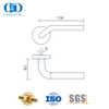 Дверная ручка с передним рычагом современного простого дизайна SUS 304 -DDTH015-SSS