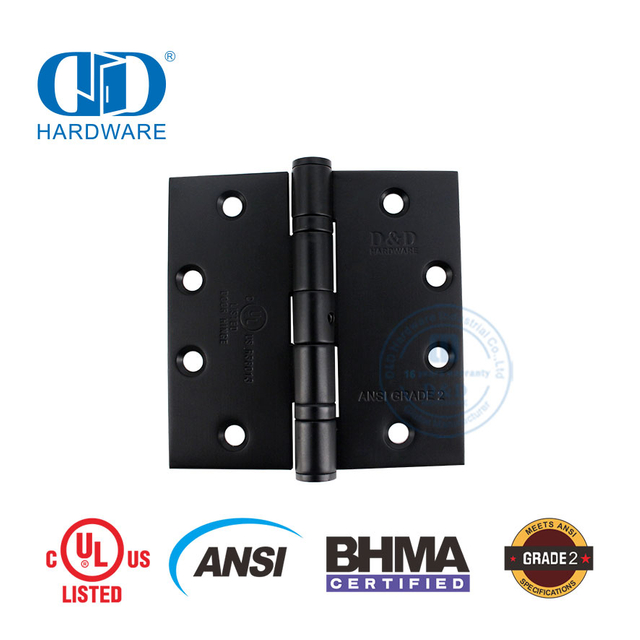 Высококачественные аксессуары, стандартный вес, противопожарная дверная петля BHMA ANSI класса 2-DDSS001-ANSI-2-4,5x4,5x3,4 мм