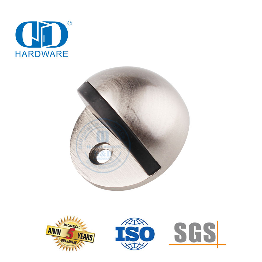 Атласный никель-цинковый сплав Напольный разъёмный дверной стопор-DDDS004-SN