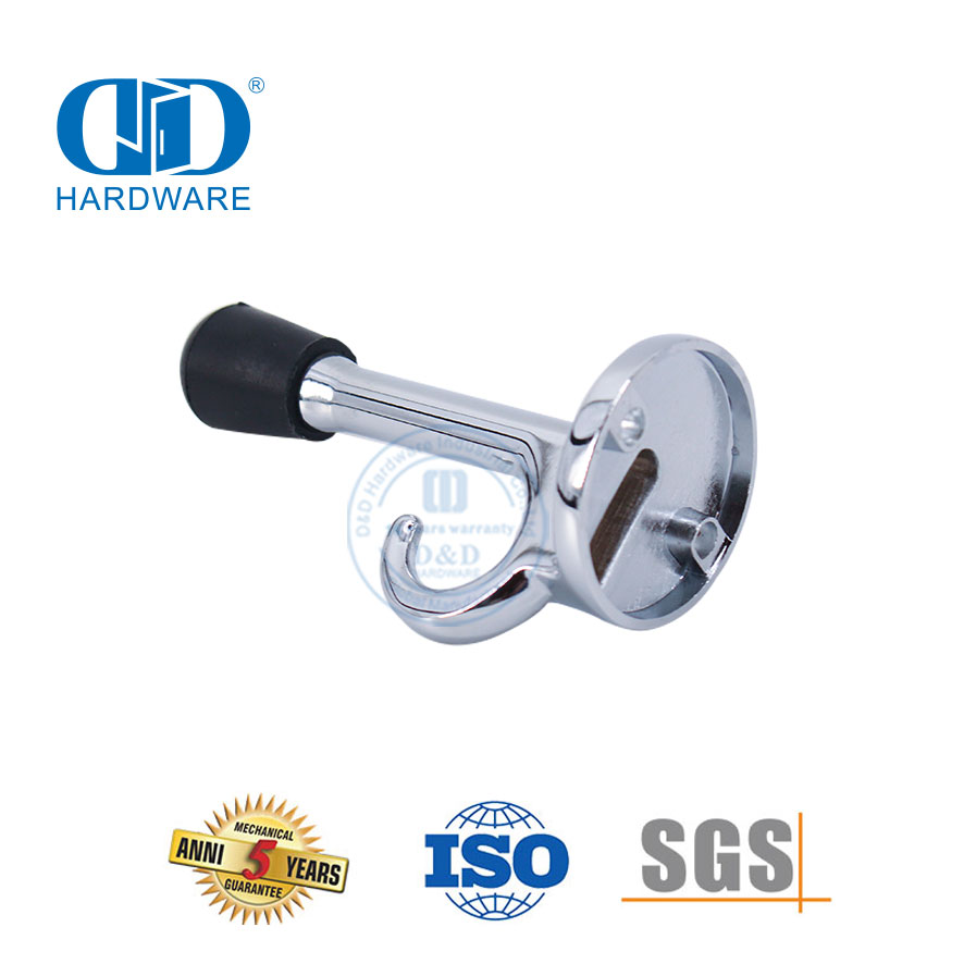 Дверной стопор из фотохрома из цинкового сплава для гостиничных апартаментов Commercial-DDDS020