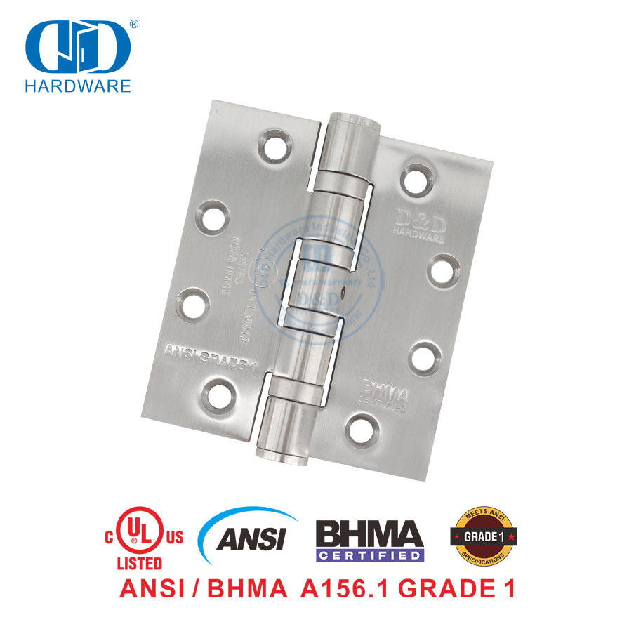Цена по прейскуранту завода-изготовителя UL, сертификат Bhma, противопожарная петля для коммерческой двери из нержавеющей стали NRP-DDSS001-ANSI-1-4,5x4,0x4,6 мм