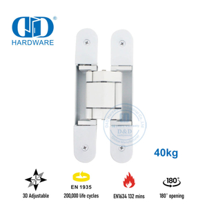 Скрытая регулируемая дверная петля из цинкового сплава 3D-DDCH008-G40