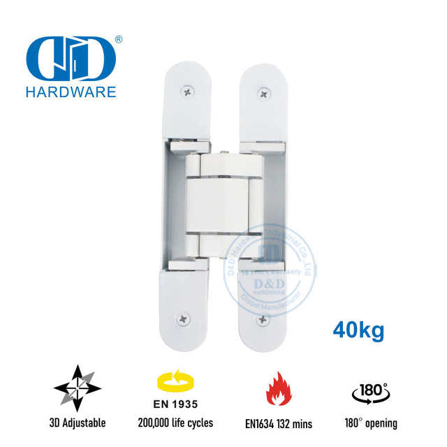 Скрытая регулируемая дверная петля из цинкового сплава 3D-DDCH008-G40