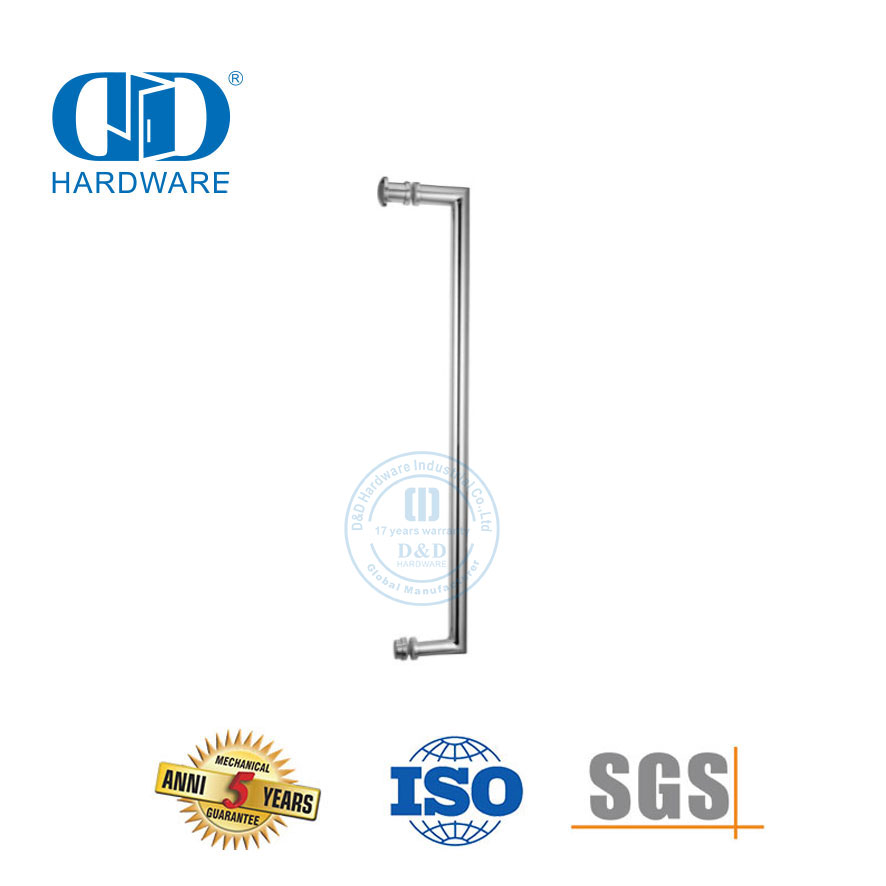 Ручка для душевой комнаты из нержавеющей стали, аксессуар для стеклянной двери, односторонняя ручка для двери ванной комнаты-DDPH042