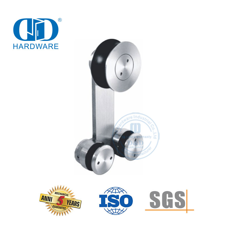 Набор промышленных аксессуаров для стекла из нержавеющей стали, фурнитура для стекла, фурнитура для раздвижных дверей для дверей ванной комнаты-DDGS106