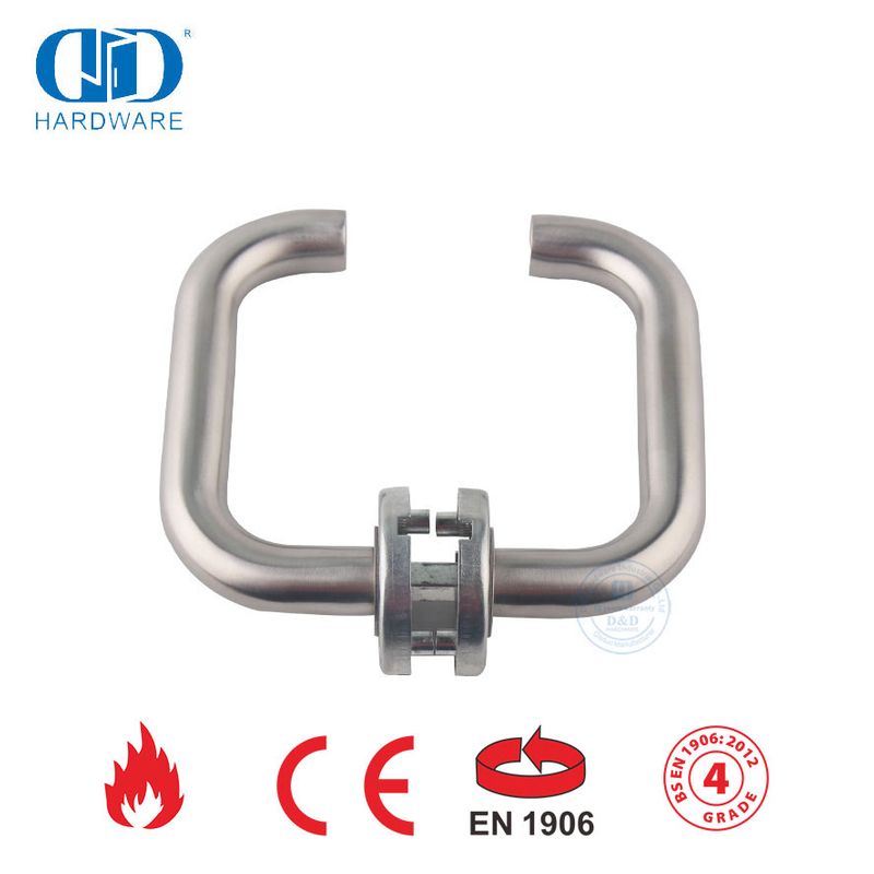 Фурнитура для внутренних дверей BS EN 1906 Дверная ручка рычажного типа-DDTH001-SSS