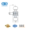 Удобный цилиндрический засов из нержавеющей стали с запираемой ручкой для межкомнатной двери-DDLK002