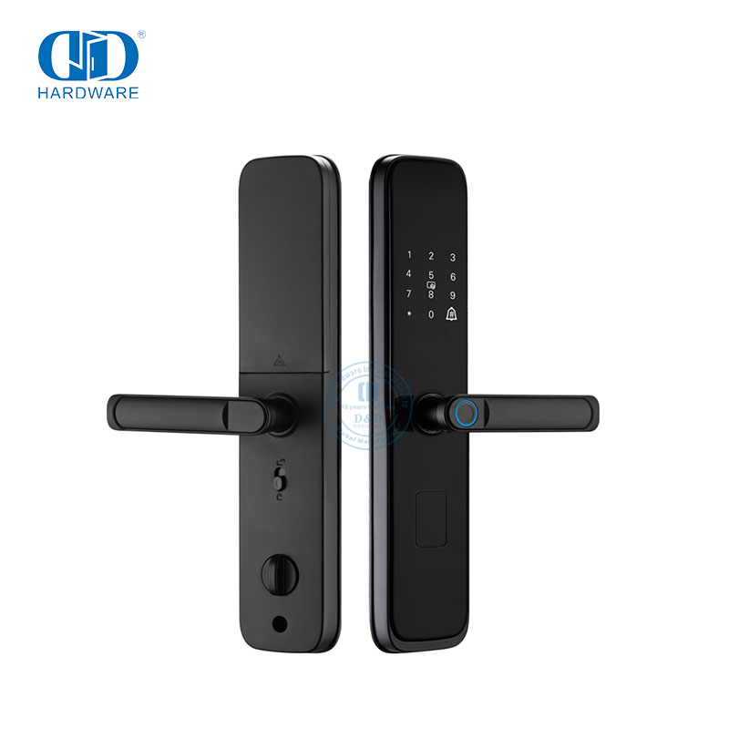 Безопасные внешние внутренние дистанционные интеллектуальные цифровые пароли с отпечатками пальцев умные дверные замки для входной двери-DDDL004