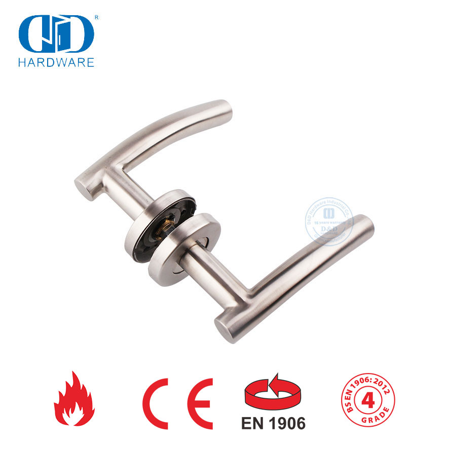 Рычажные ручки с круглой розеткой из SUS 304, сертификат EN 1906-DDTH005-SSS