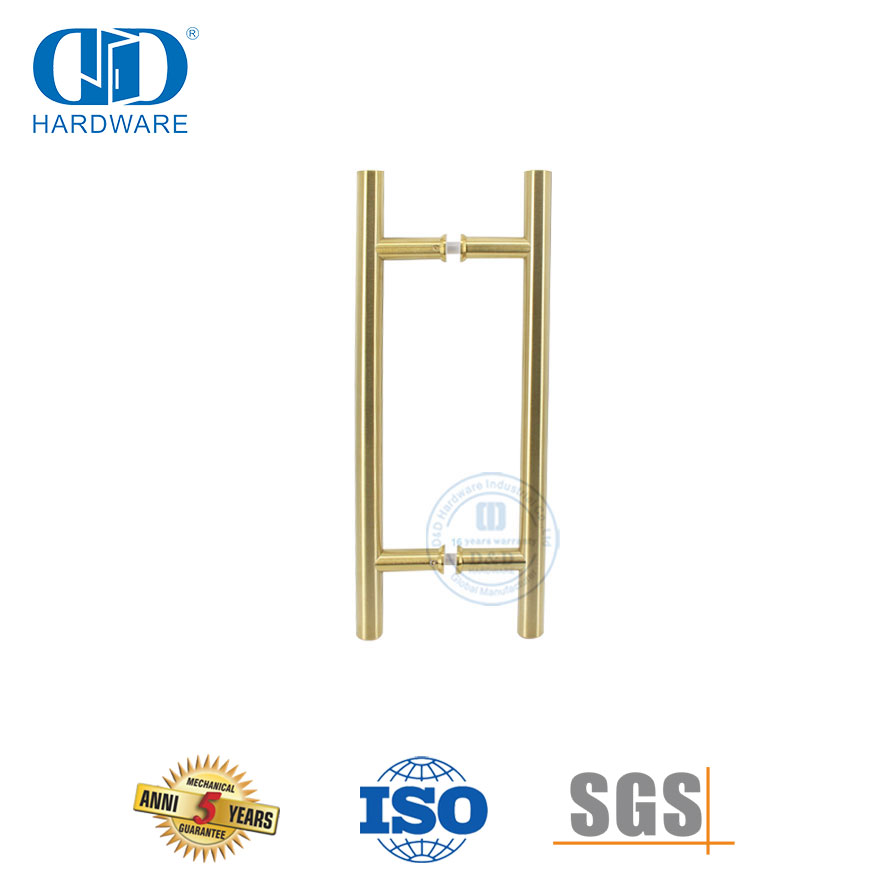 Самая продаваемая прочная ручка для стеклянной двери в роскошном стиле для дома и ванной комнаты-DDPH001-D-PVD