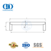 Популярная фурнитура для квадратного полого шкафа, кухонная дверная ручка, мебельные ручки из нержавеющей стали, роскошные шкафы-DDFH025
