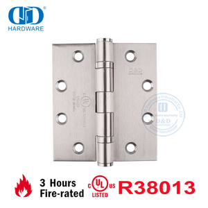 Оптовая продажа огнестойкой американской нержавеющей стали, сертификат UL, огнестойкая сверхмощная мебельная фурнитура, петля для внутренней двери-DDSS002-FR-4.5X4X3mm