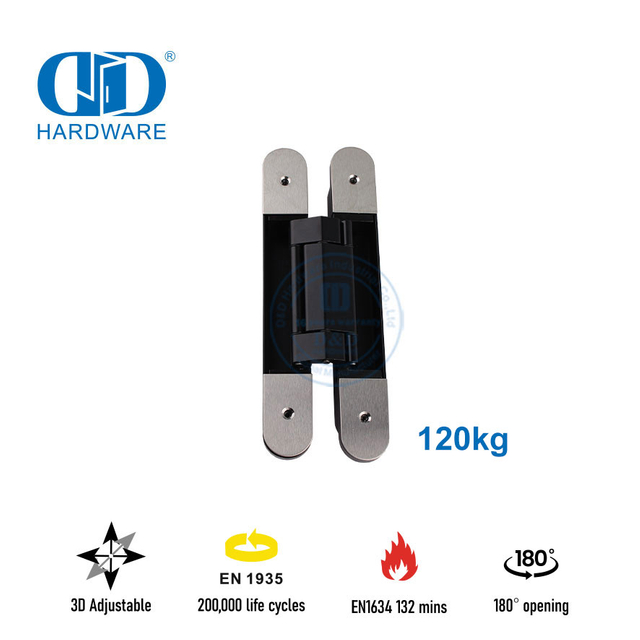 EN1935 Производитель 3D-скрытая дверная петля для сверхмощных дверей-DDCH008-G120
