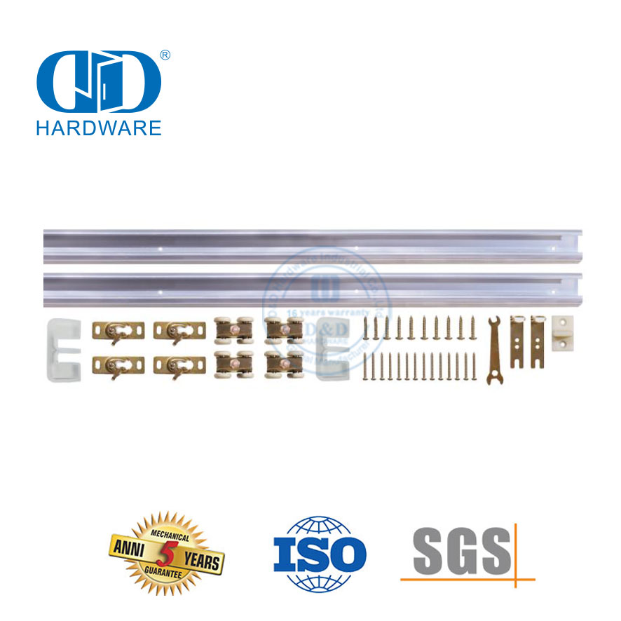 Обходная дверь сарая из нержавеющей стали, декоративная фурнитура, комплект гусеничных роликов, деревянная дверная фурнитура-DDBD068