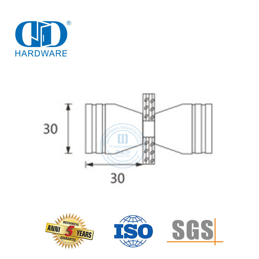Мебельная фурнитура, односторонняя латунная односторонняя душевая стеклянная дверная ручка, ручка для ванной комнаты для безрамной двери-DDSK010