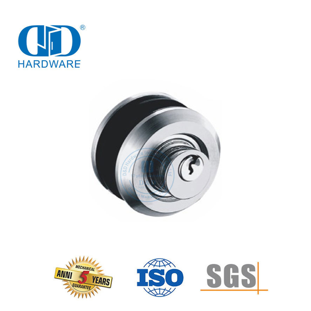 Фурнитура для стеклянных раздвижных дверей Стеклянная фурнитура из алюминия, замка для раздвижной двери из нержавеющей стали и замка-DDSK013