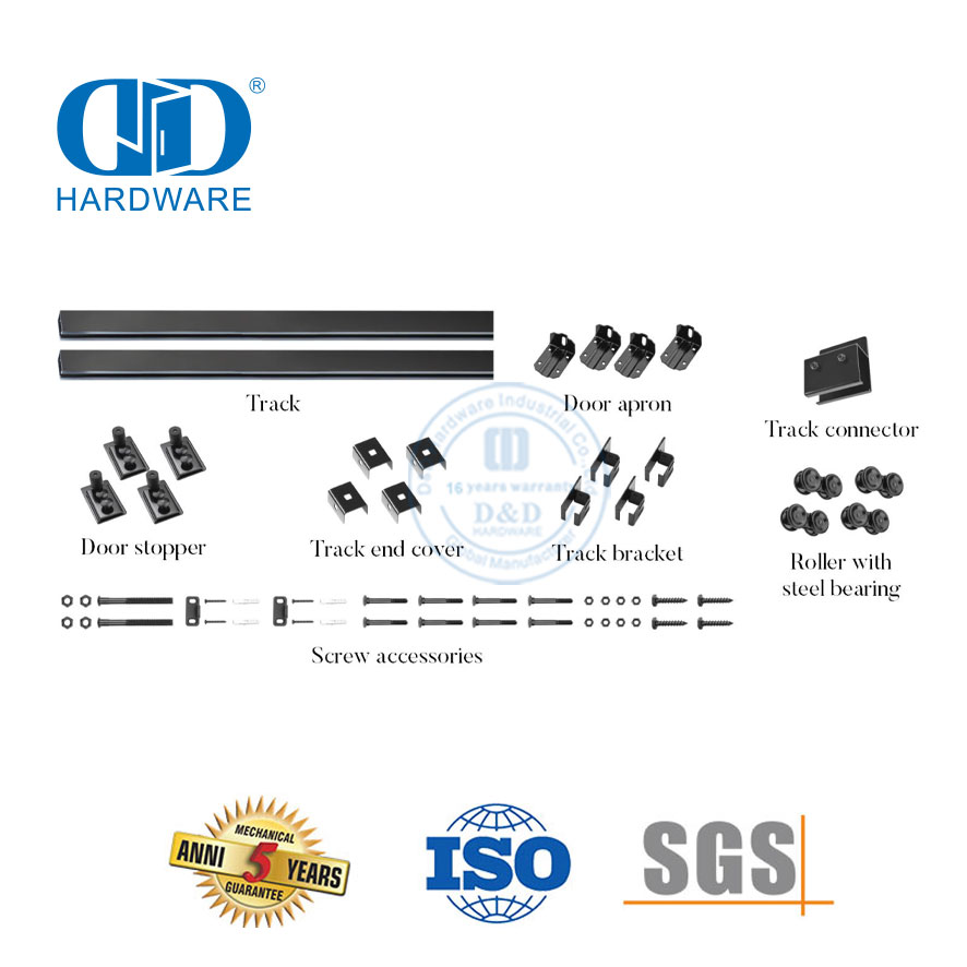 Современная фурнитура для раздвижных дверей из нержавеющей стали, сверхмощная фурнитура для дверей сарая, колеса, роликовая фурнитура для отеля-DDBD040