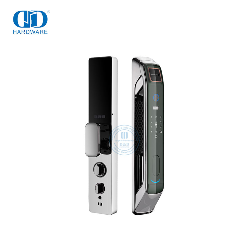 Монитор камеры Wi-Fi, звук и захват изображения, автоматический дверной замок с распознаванием отпечатков пальцев/ладоней/лиц-DDEL008